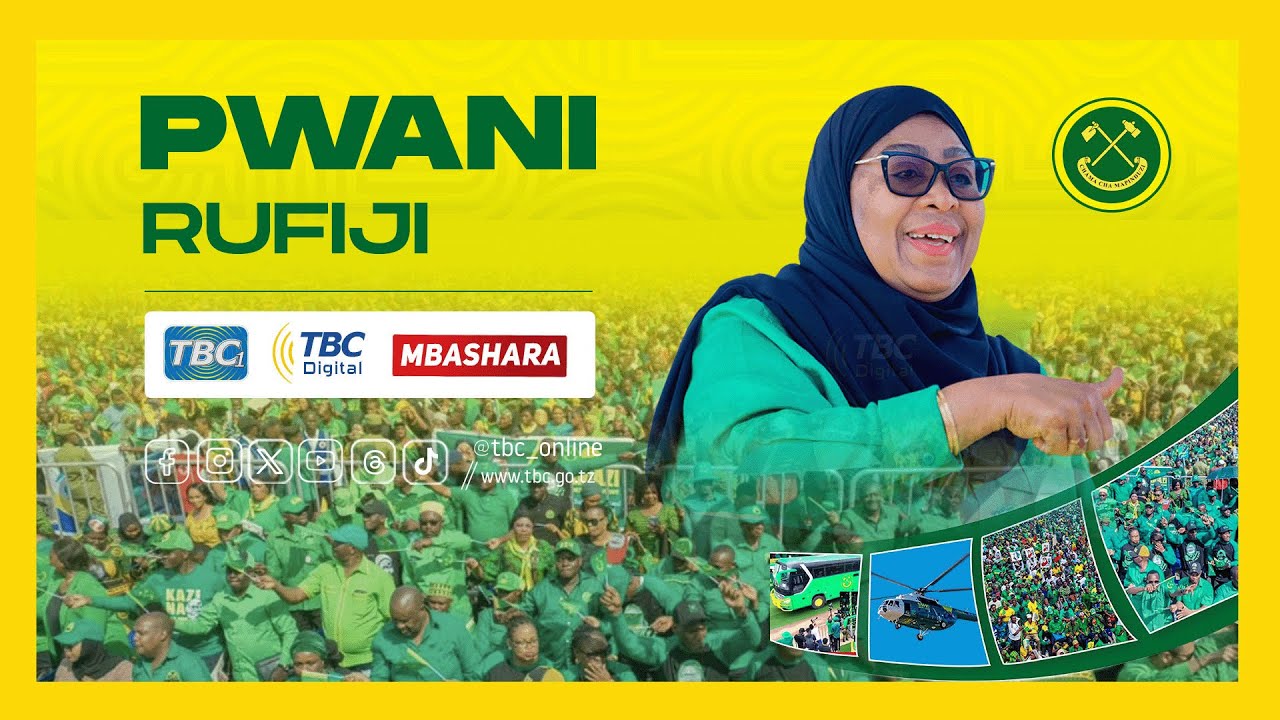 🔴#TBCLIVE:  MKUTANO WA KAMPENI ZA MGOMBEA URAIS CCM - RUFIJI