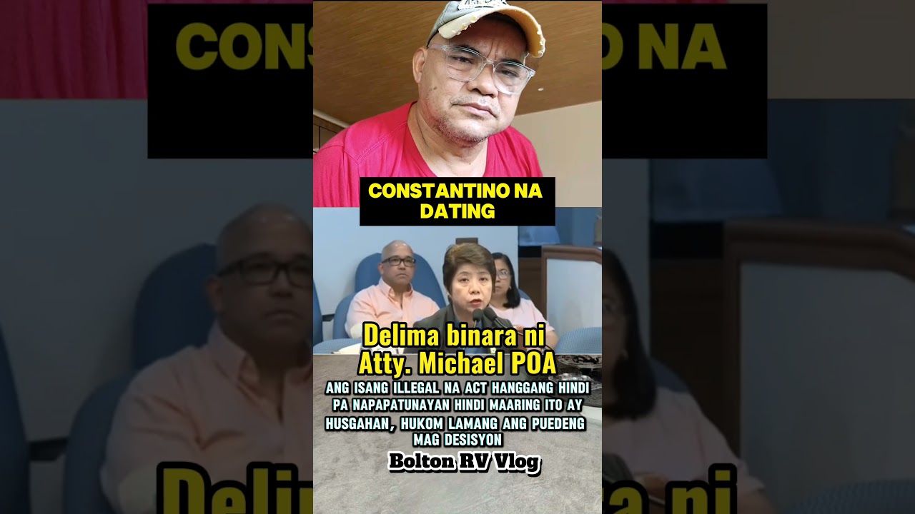 Leila Delima binara ni Atty. Michael POA Defense counsel ni VP Sarah.Panoorin. #nonfollowers