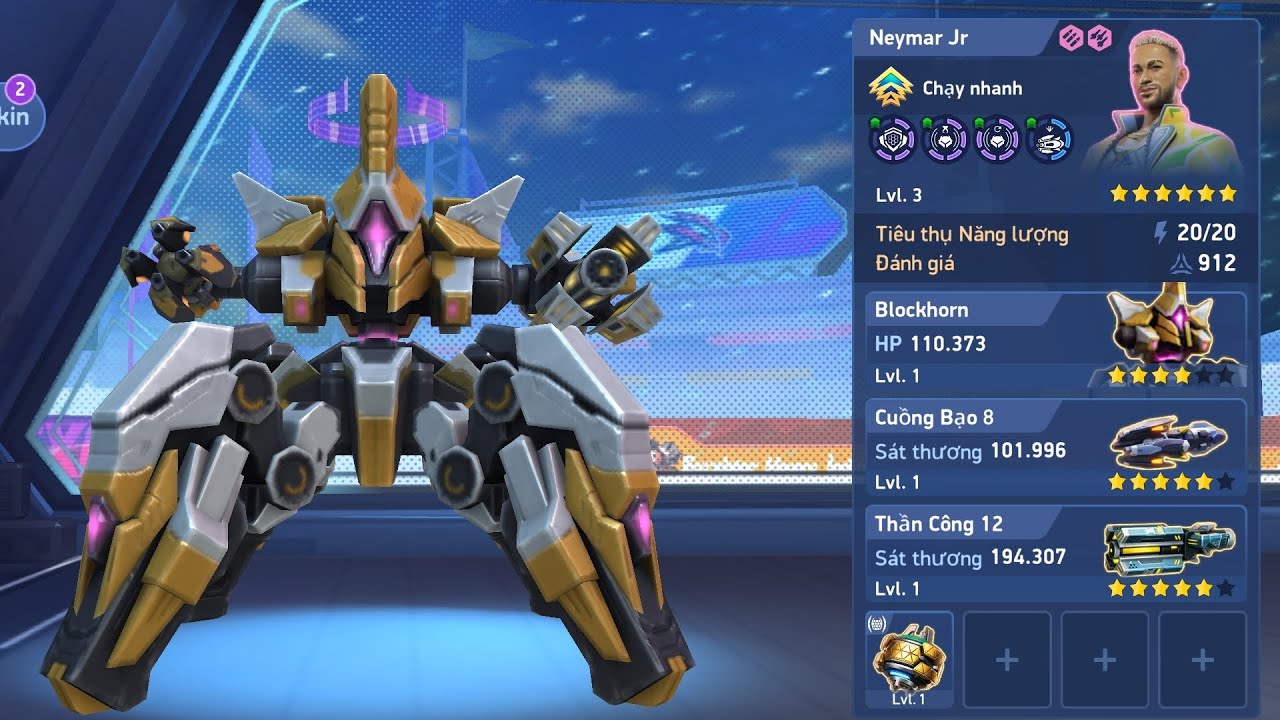 Blockhorn thần công 12 bá đấy |Mech arena |