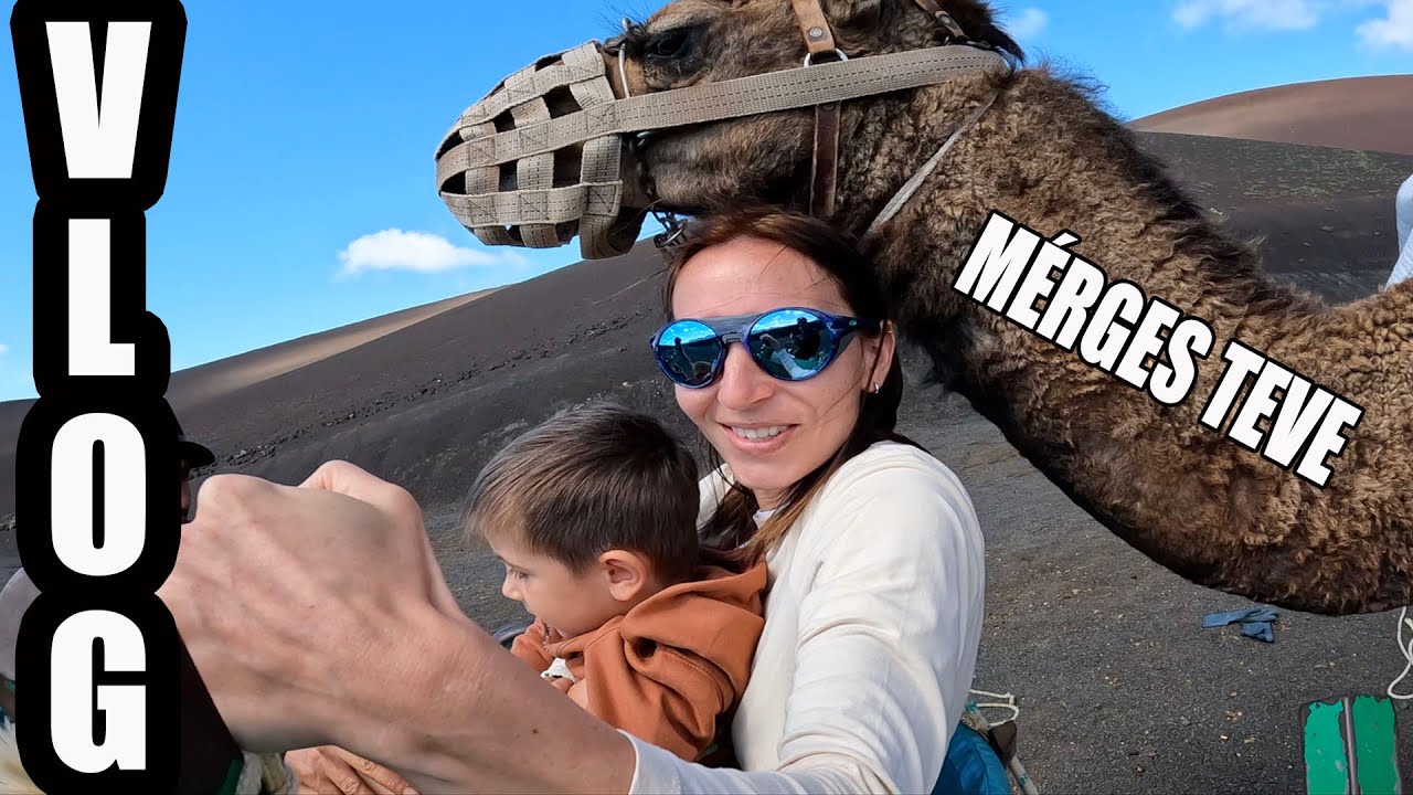 TEVÉVEL VULKÁNON?! | Lanzarote Vlog X Nagy Család
