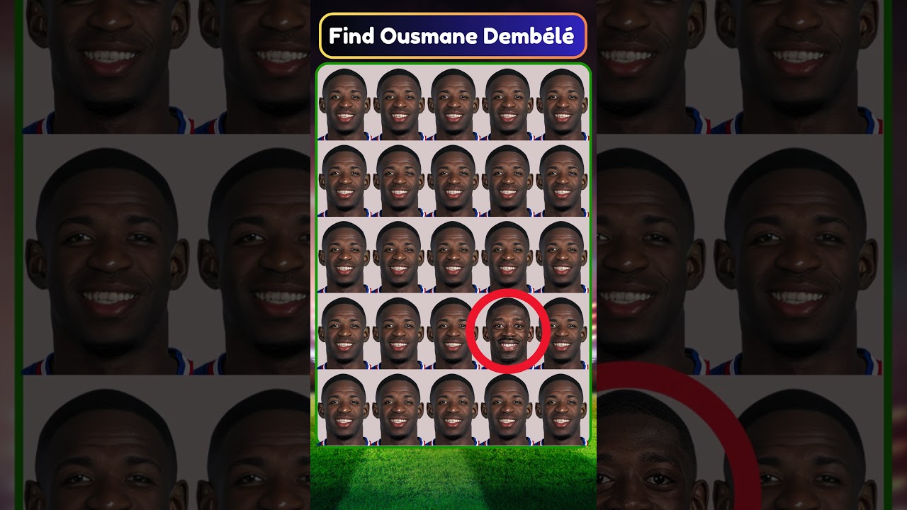 Find Cristiano Ronaldo , Ousmane Demb&eacute;l&eacute; & Kylian Mbapp&eacute; ? #quiz #ronaldo #football #sports #cr7