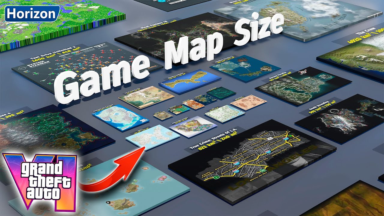 Video Game Map SIze Comparison : Part 2