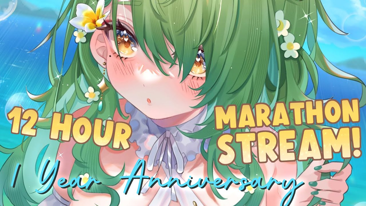 【1 YEAR ANNIVERSARY】 12 HOUR MARATHON STREAM with collabs, batsus, & more! #faunaversary