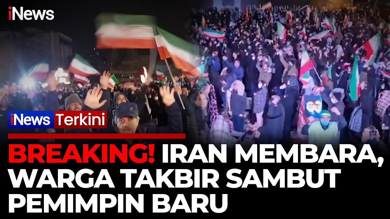 BREAKING! Ratusan Ribu Warga Iran Bersatu Takbir Sambut Pemimpin Baru Mojtaba Khamenei | iNews