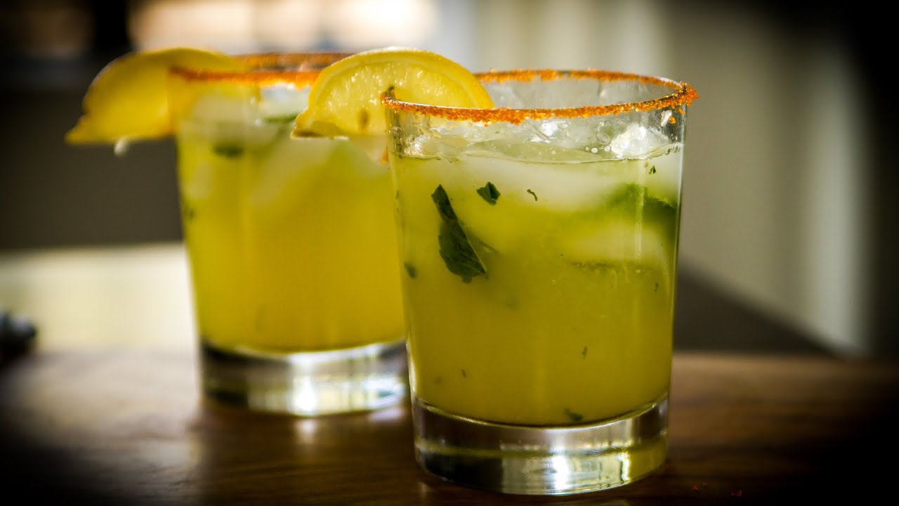 Mojitos made with fresh oranges and lemons
