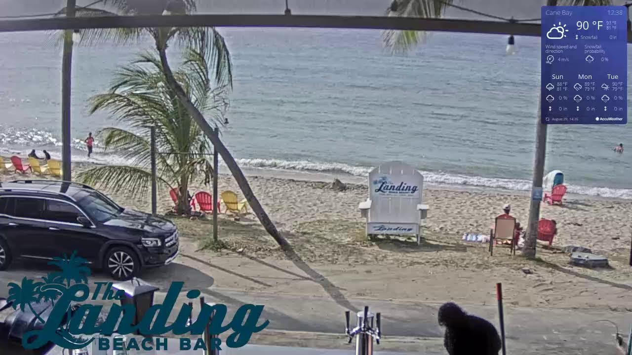 The Landing Beach Bar @ Cane Bay in St. Croix USVI