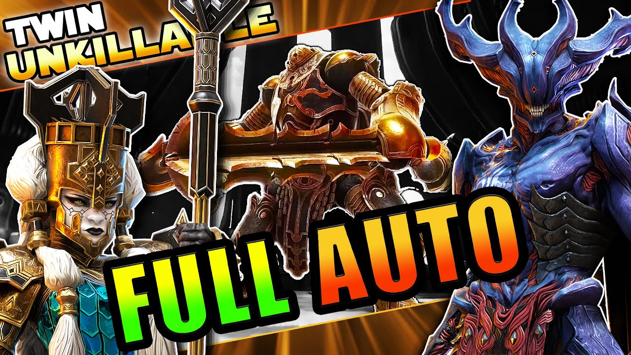 Beat the Iron Twins Stage 15 with a Full Auto Block Damage Team | Raid Shadow Legends | Test Server