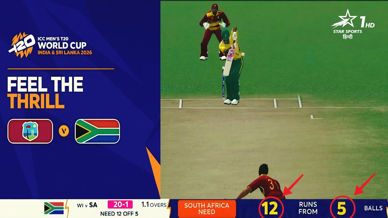 WI VS SA | THRILL MATCH🤯 | GAME CHANGER 5 V4.2 