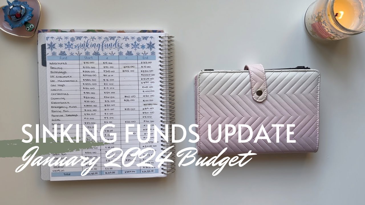 January 2024 Sinking Funds Update| Sinking Funds Counting | Jan 2024 Budget | Maria's Budgeting