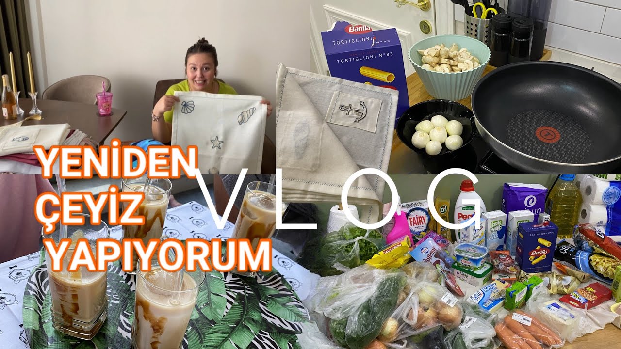 ALIŞVERİŞ 🛒 | NEFİS YEMEK TARİFLERİ 👩🏼‍🍳 | MİSAFİRLERİM GELMEDEN ÖNCE YENİ ÇEYİZLERİ AÇALIM | VLOG
