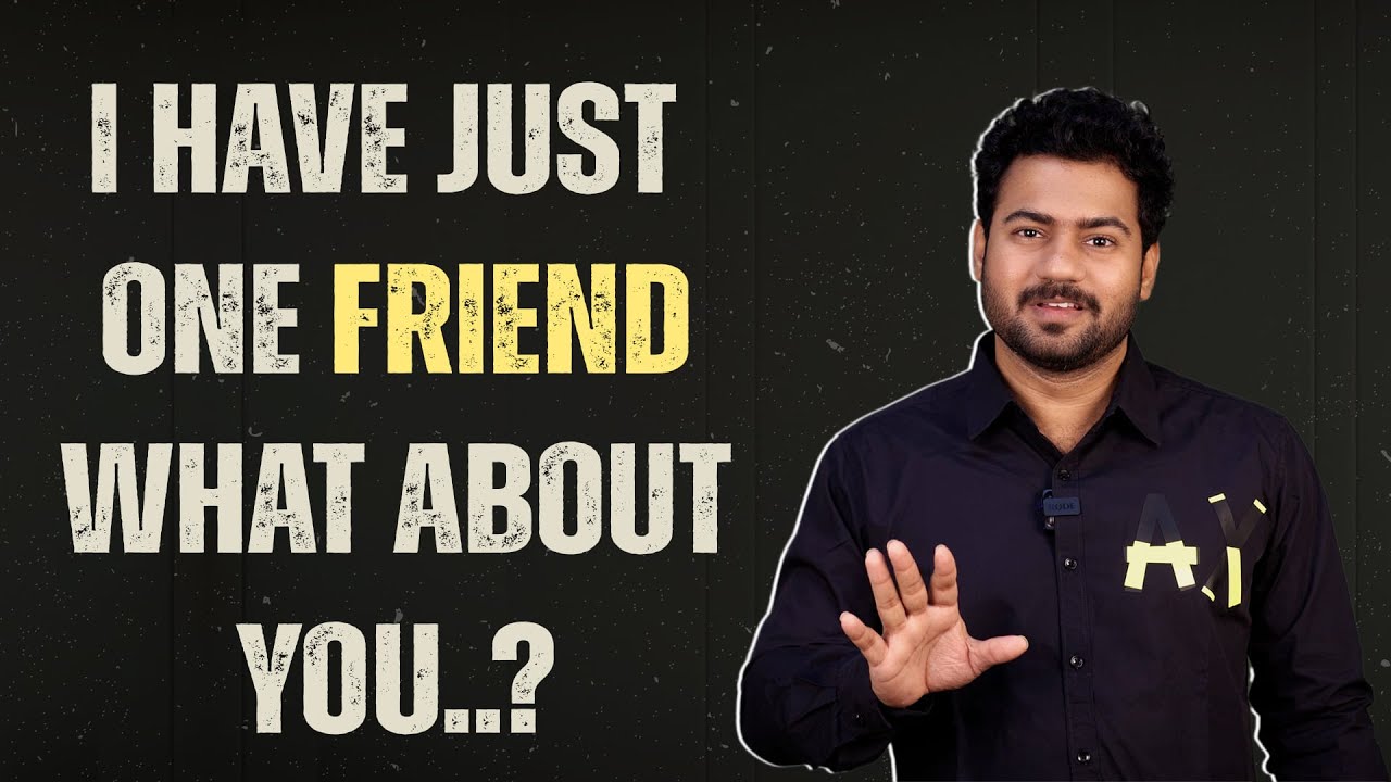 &ldquo;I Have Just ONE Friend&hellip; What About You?&rdquo;| Paraloka Manna | Ps Enosh Kumar |