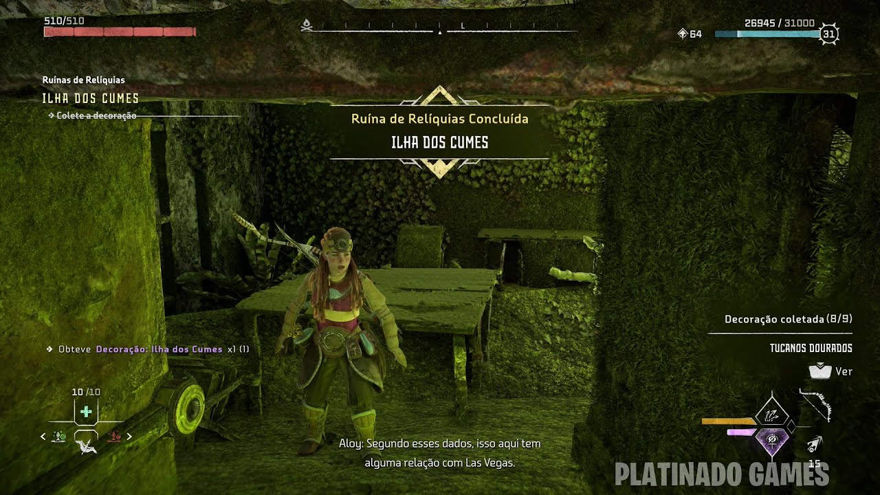 HORIZON FORBIDDEN WEST - RUINAS DE RELIQUIAS: ILHA DOS CUMES