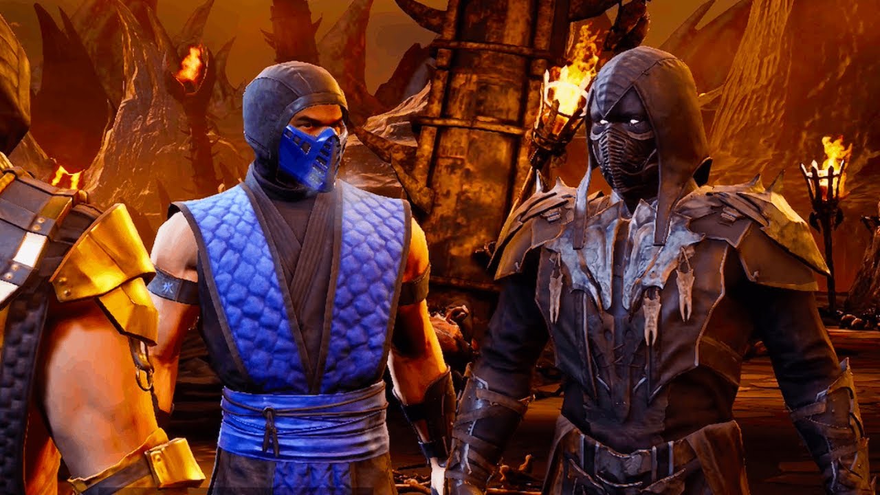 MK Sub-Zero teams up with Noob Saibot All Scenes 4K HD - MORTAL KOMBAT ONSLAUGHT