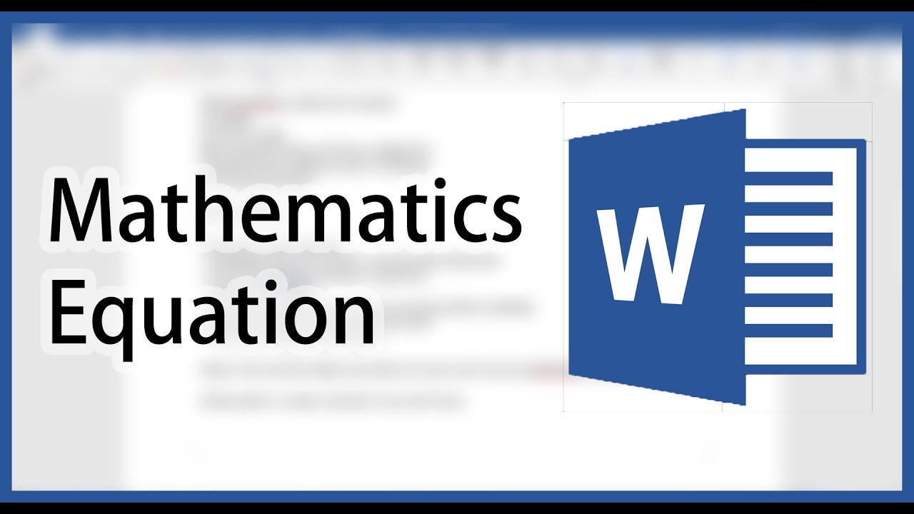 Microsoft Word Mathematics Equation Shortcuts (For Math Equation in Chemistry Lab Report)