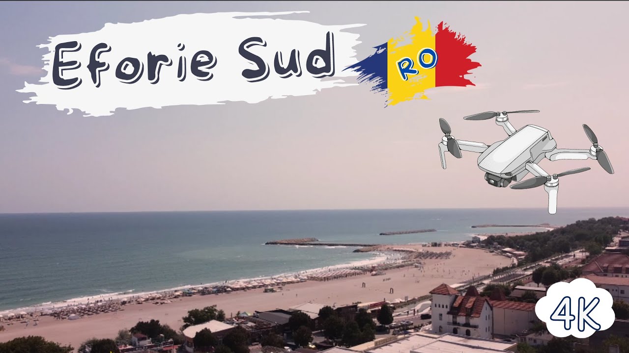 Eforie Sud, Cu drona la mare in Romania, Plaja Eforie, Lacul  Techirghiol