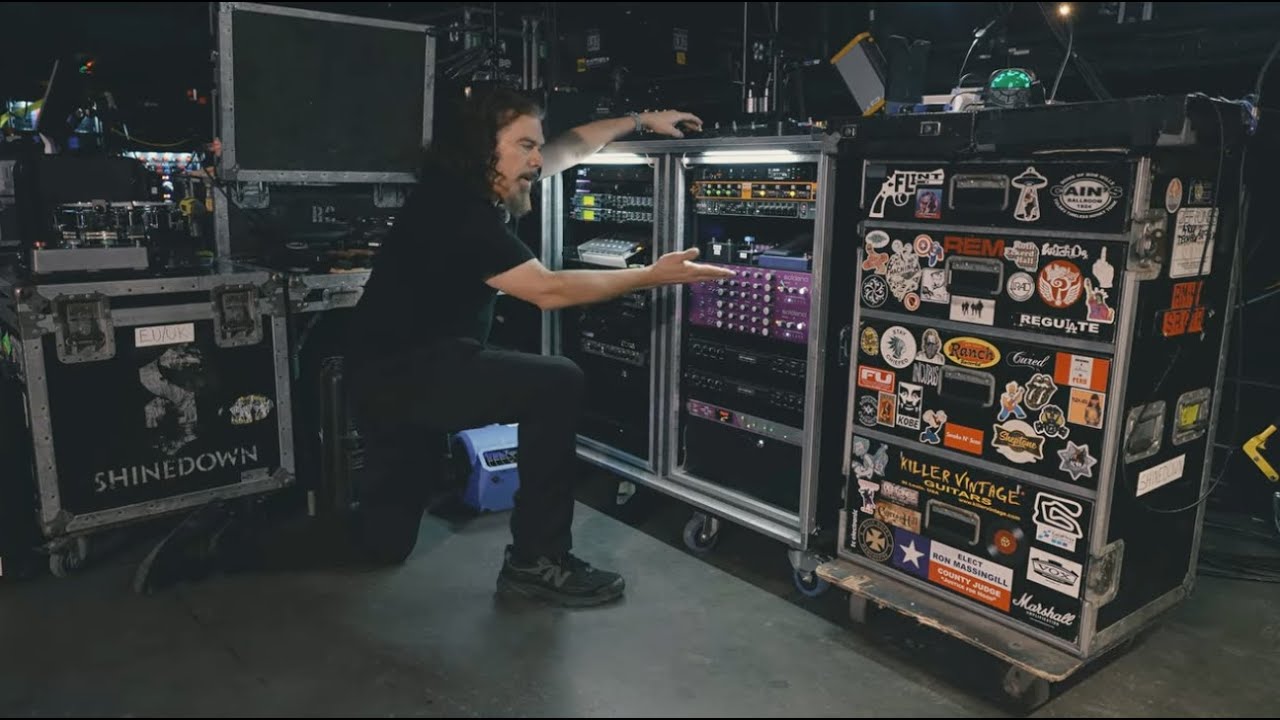 SHINEDOWN Eric Bass live rig for the Dance Kid Dance Tour 2025