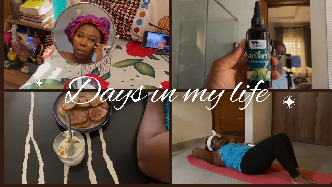days in my life | living in Ghana | workout | make up | hair care & more