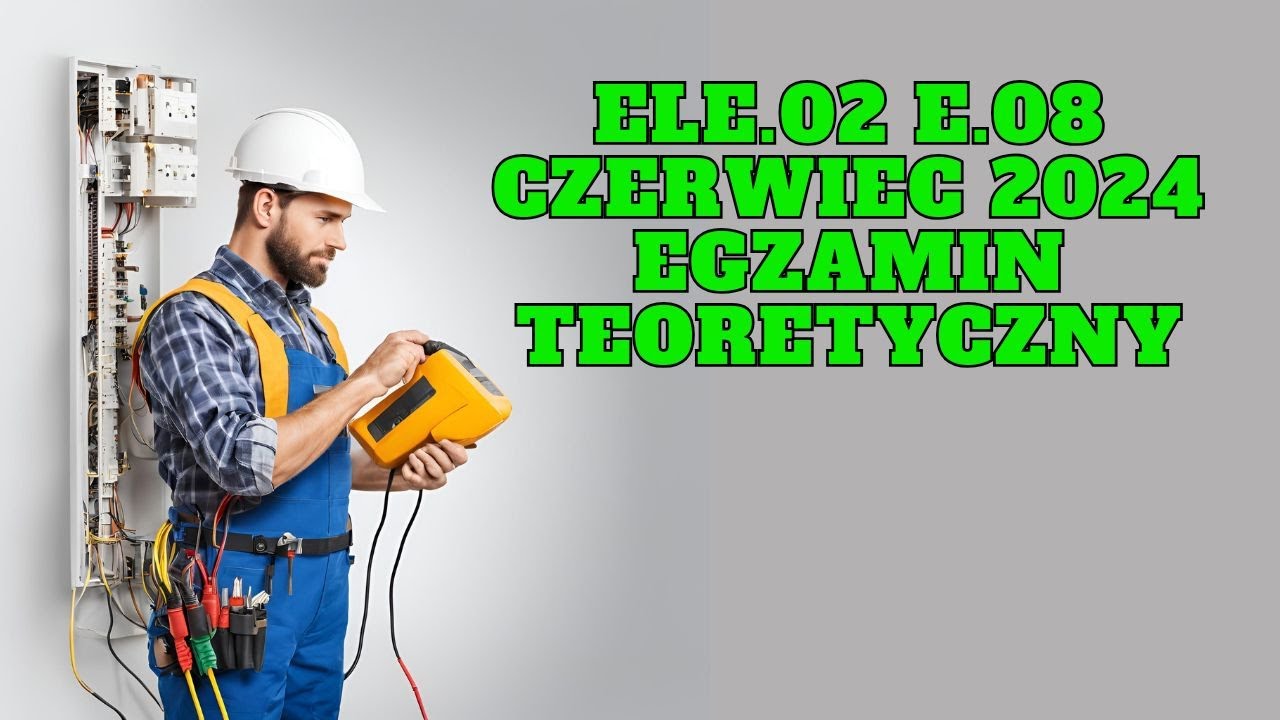 ELE.02 E.08 technik elektryk egzamin zawodowy (czerwiec 2024).