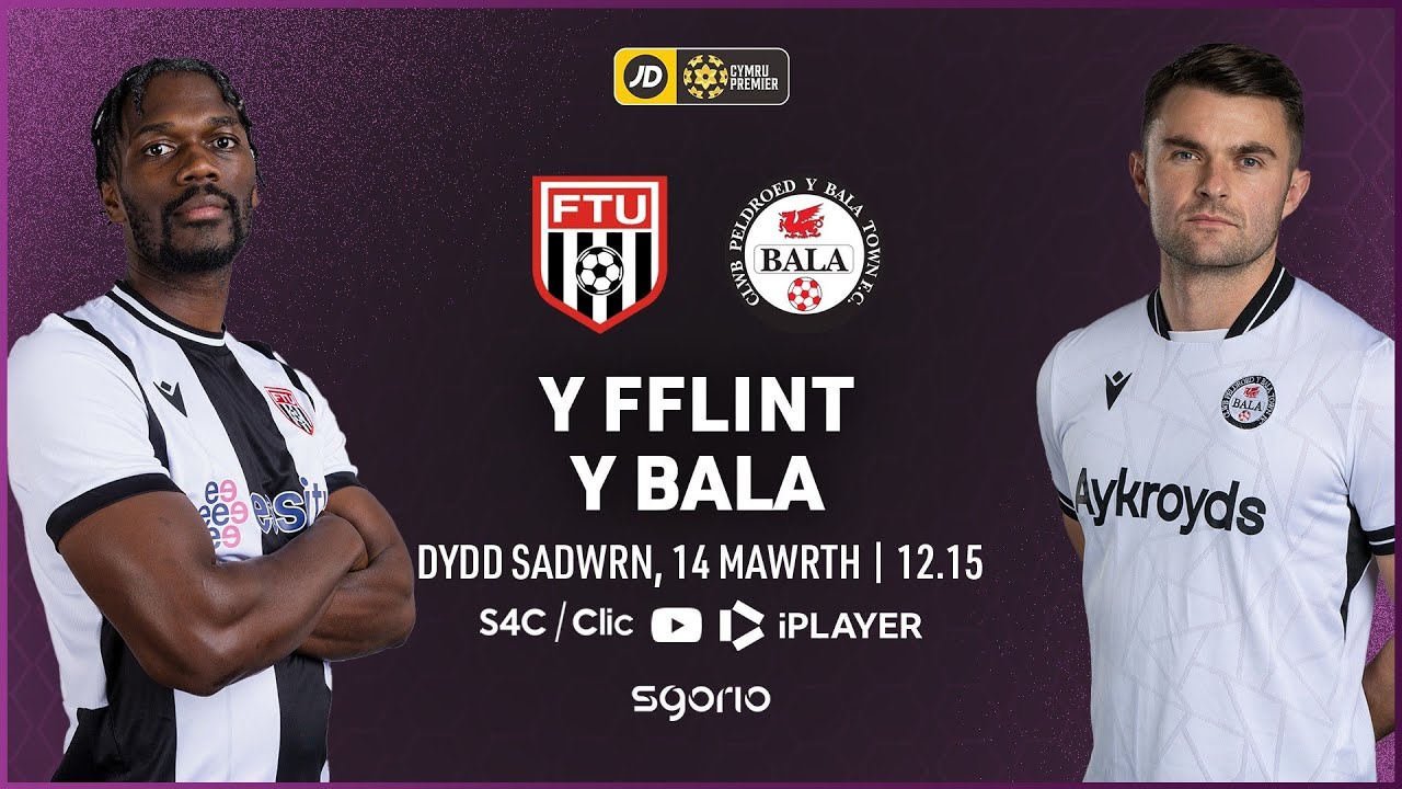 Y GÊM LAWN: Y Fflint v Y Bala | Sylwebaeth Gymraeg | Cymru Premier JD