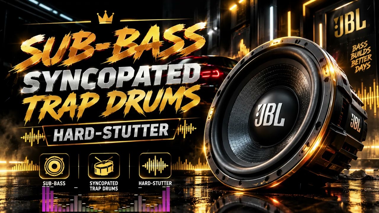 SUB-BASS NIGHTMARE 🔥 | Syncopated Trap Drums & Hard-Stutter Bass #bassboosted #1jutaview