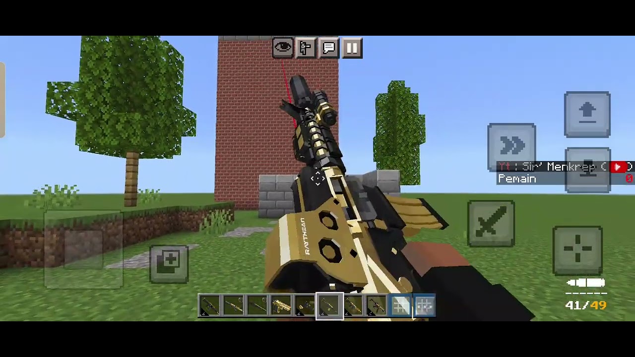 golden tacz full v1.0 showcase | 3D gun addon | Minecraft bedrock 