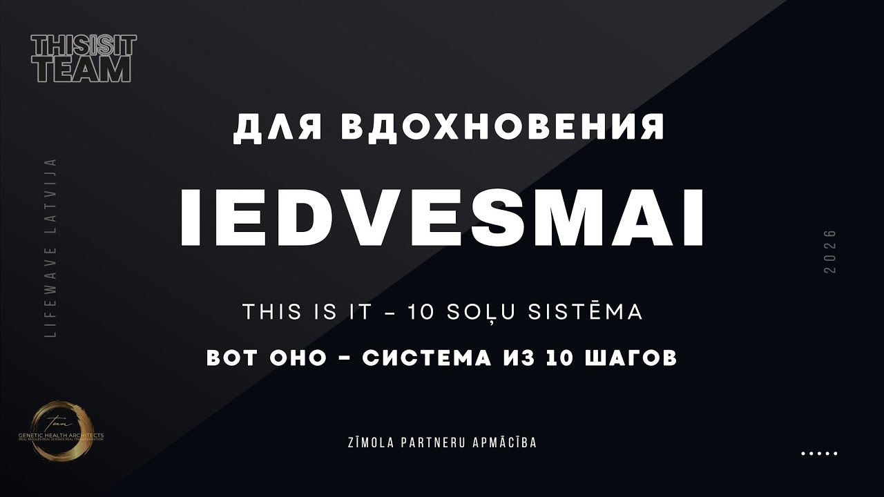 Семинар «THIS IS IT - система 10 шагов»