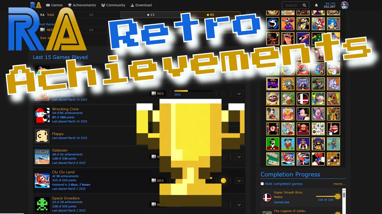 Guía rápida RetroAchievements 🏆 Logros para juegos Retro! 🥇