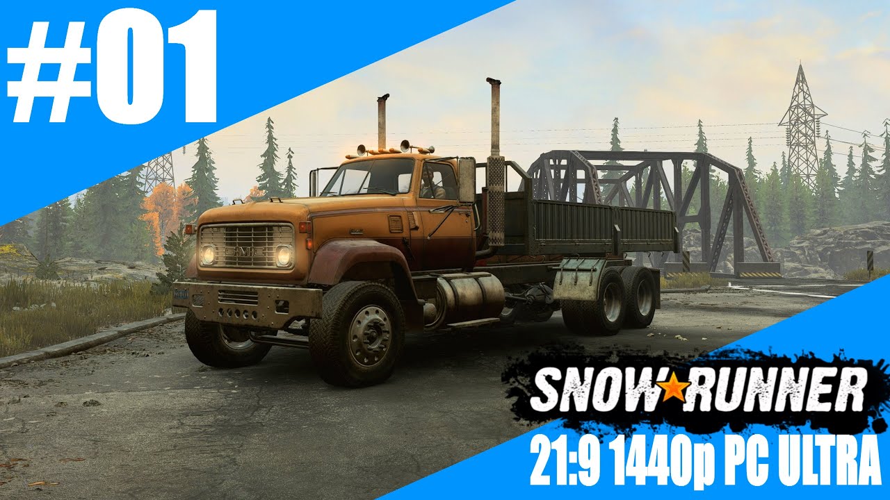 SNOWRUNNER #01 MICHIGAN - RENOVIERUNG DER ALTEN BRÜCKE(1) ★ 21:9 1440p PC ★ Let´s Play Deutsch