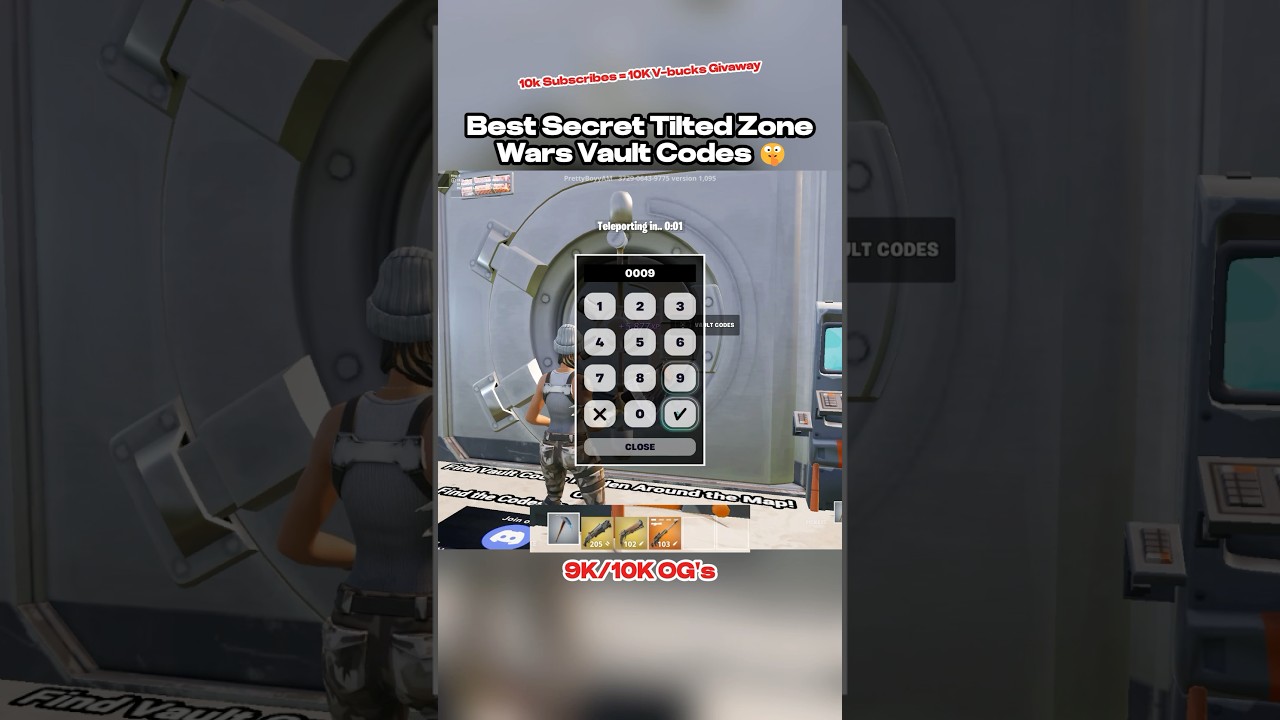 Best Secret Tilted Zone Wars Vault Codes 🤫 #fortnite #gaming #fortnitememes