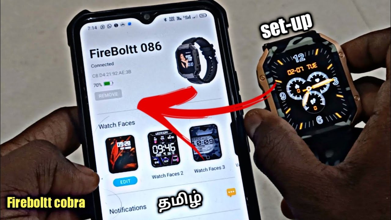 Fire Boltt Smartwatch Tamil | Firreboltt Cobra Smartwatch Tamil |  complete setup | Fireboltt Cobra