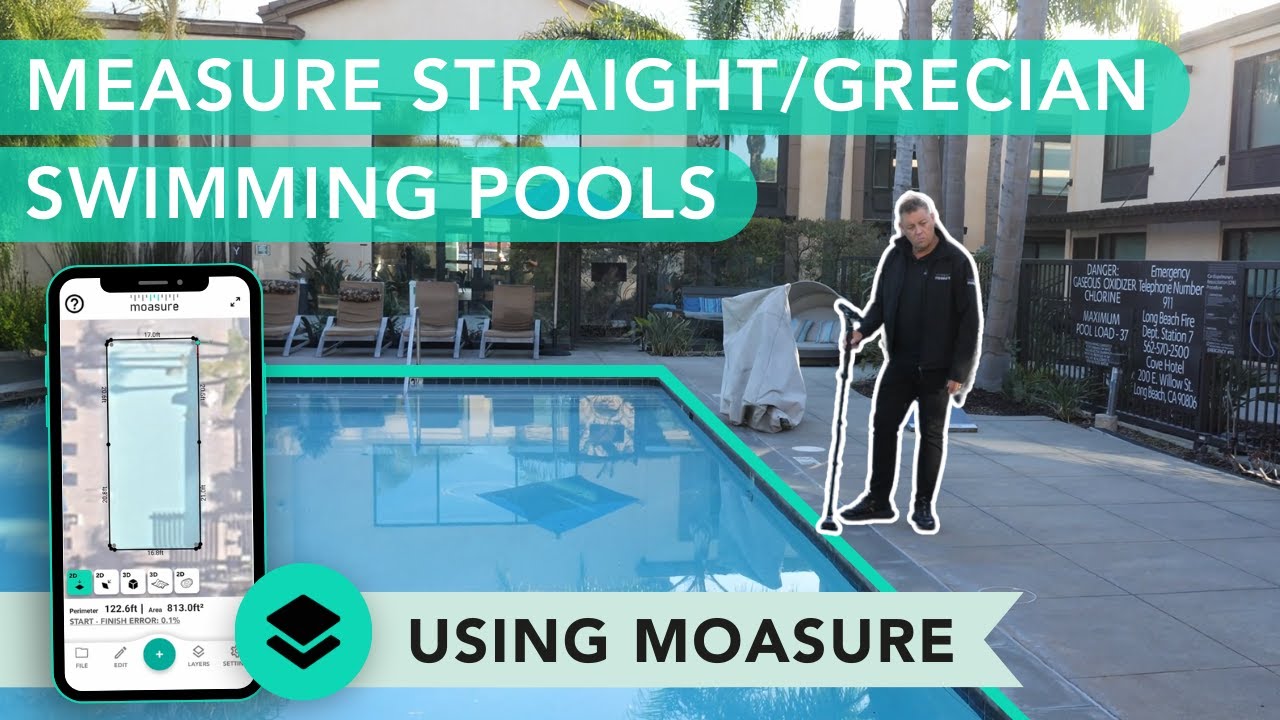 Measure Swimming Pools With Moasure - Straight/Grecian/Roman