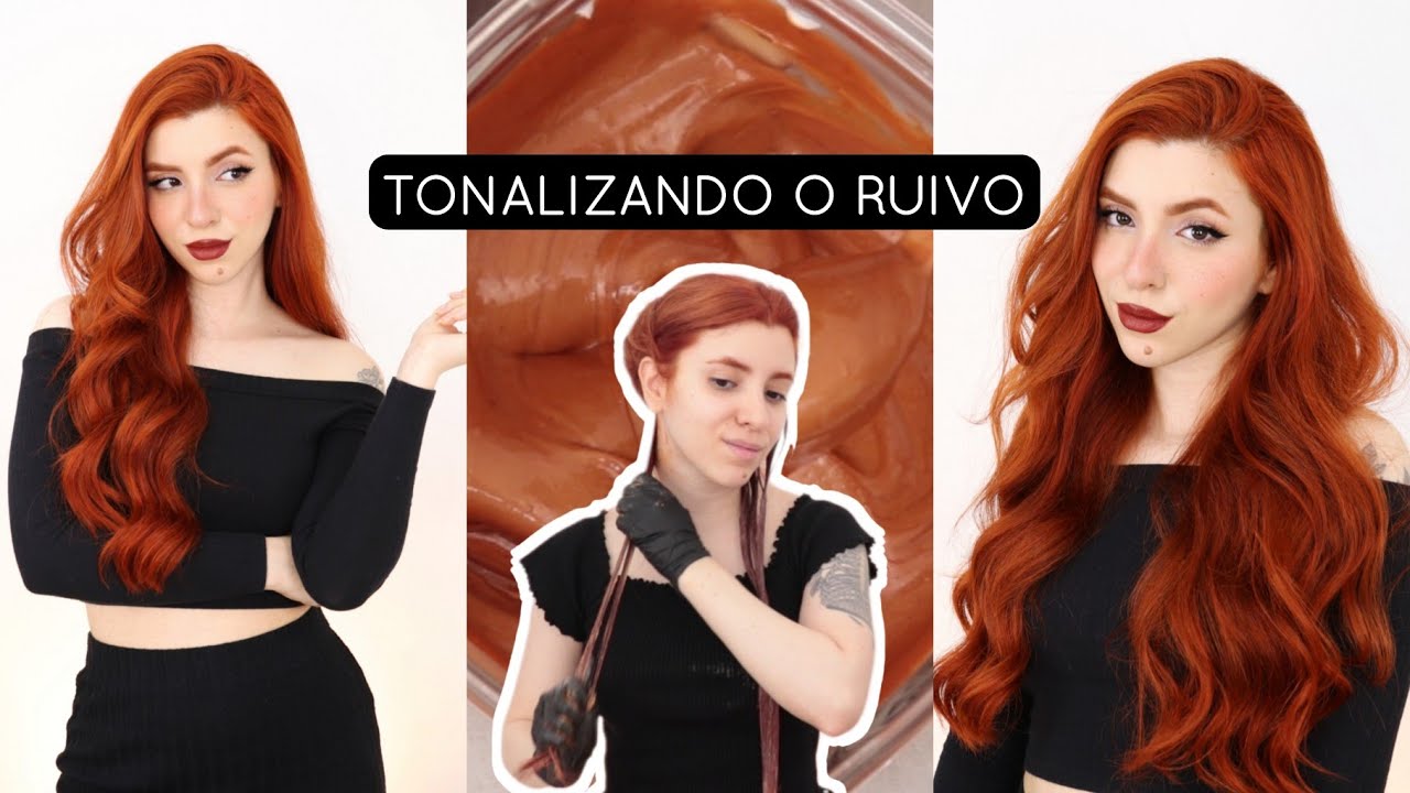 DESEJO & AMIZADE: Tonalizando o Cabelo Ruivo! | Retocando o cabelo em casa!