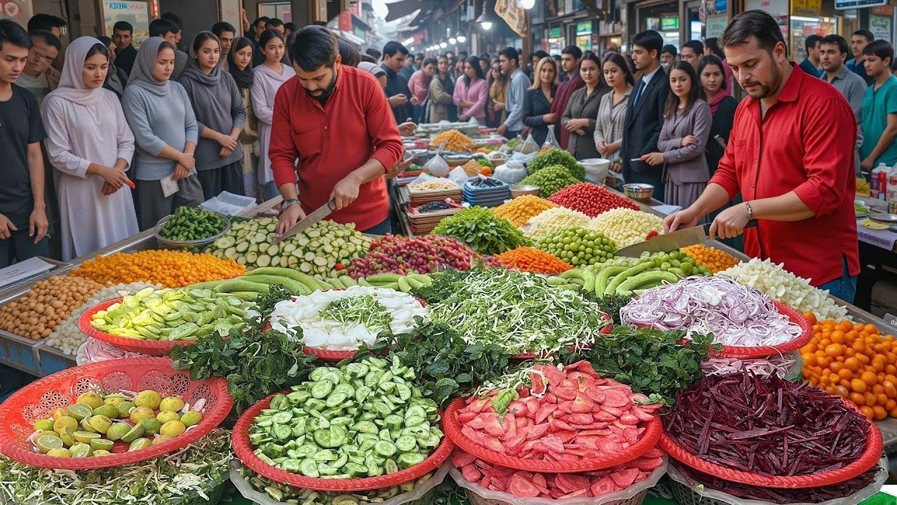 We Will Be Mouth Watering! Insane Vegeteble Cutting  Skills & Best Salad Decoration | Street Food