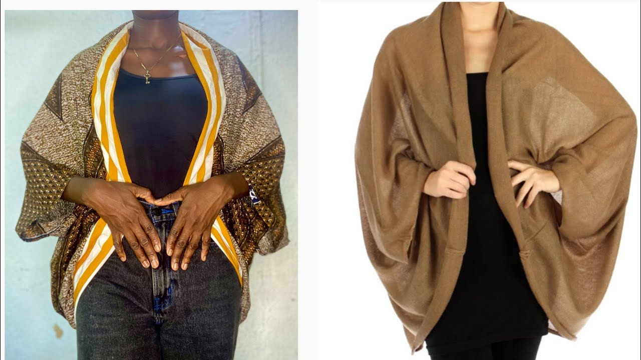 How to cut and sew a Cocoon Jacket / Rectangular Jacket / DIY
