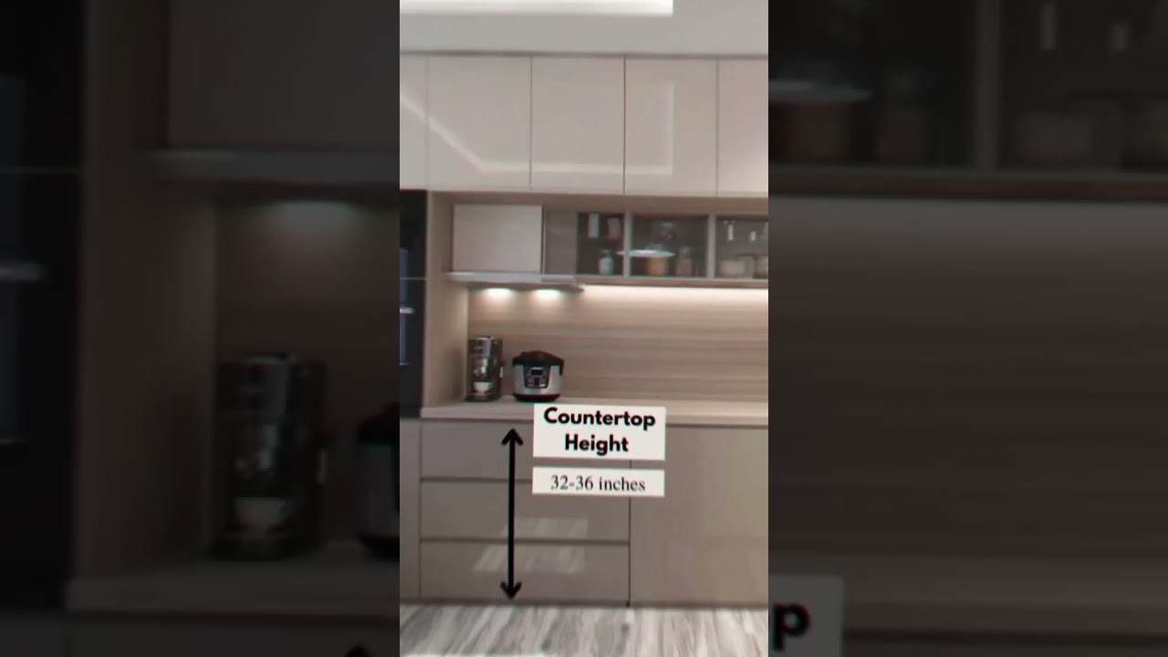 kitchen cabinet  standard heights #kitchen