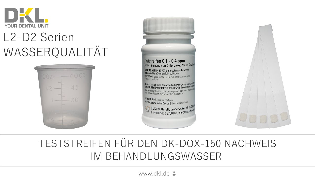 DKL CHAIRS L2-D2 TESTSTREIFEN FÜR DEN DK-DOX-150 NACHWEIS IM BEHANDLUNGSWASSER
