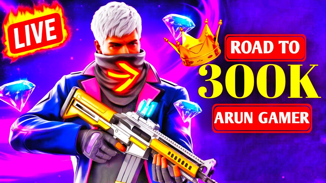 Free fire Live 💫 You ID Cheek 💥 ON Road 300K  #freefirelive #gyangaming #totalgaming