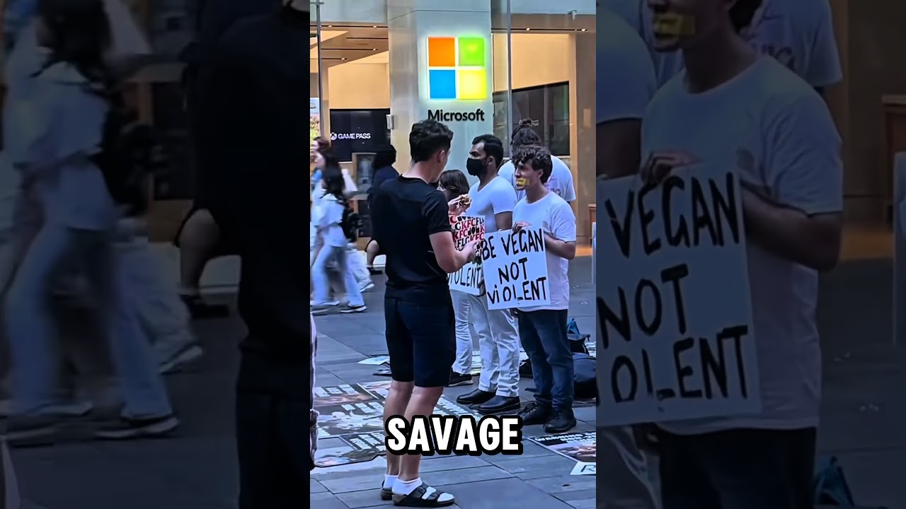 He Ate Chicken at a Vegan Protest&hellip; Watch What Happened!