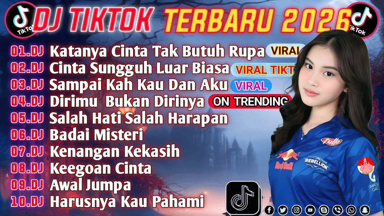 DJ VIRAL TIKTOK TERBARU 2025  KATANYA CINTA TAK BUTUH RUPA  CINTA DARI SEBERANG FULL ALBUM🔥
