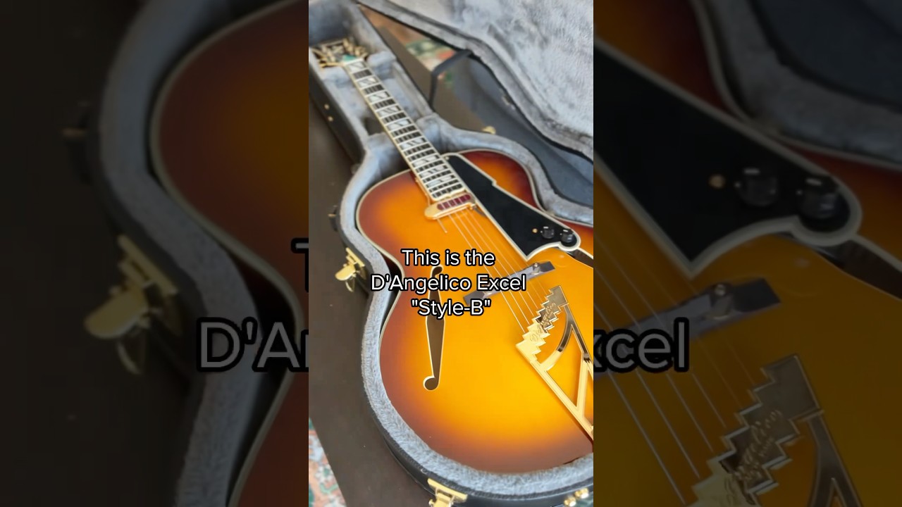 Is this guitar “Jazzy” enough???Trying out the D’Angelico Excel Style-B