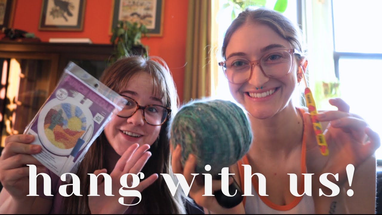 learning how to crochet + making boba for the first time! || bestie hang-out vlog