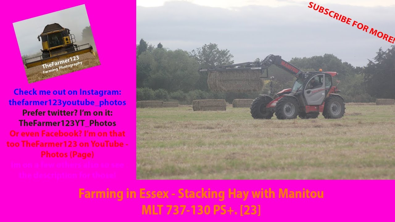 Farming in Essex - Stacking Hay with Manitou MLT 737-130 PS+. [23]