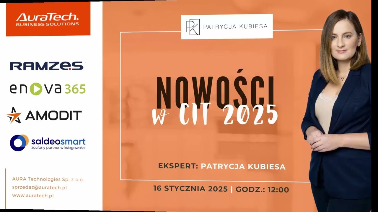 Nowości w CIT 2025 - zapis webinaru