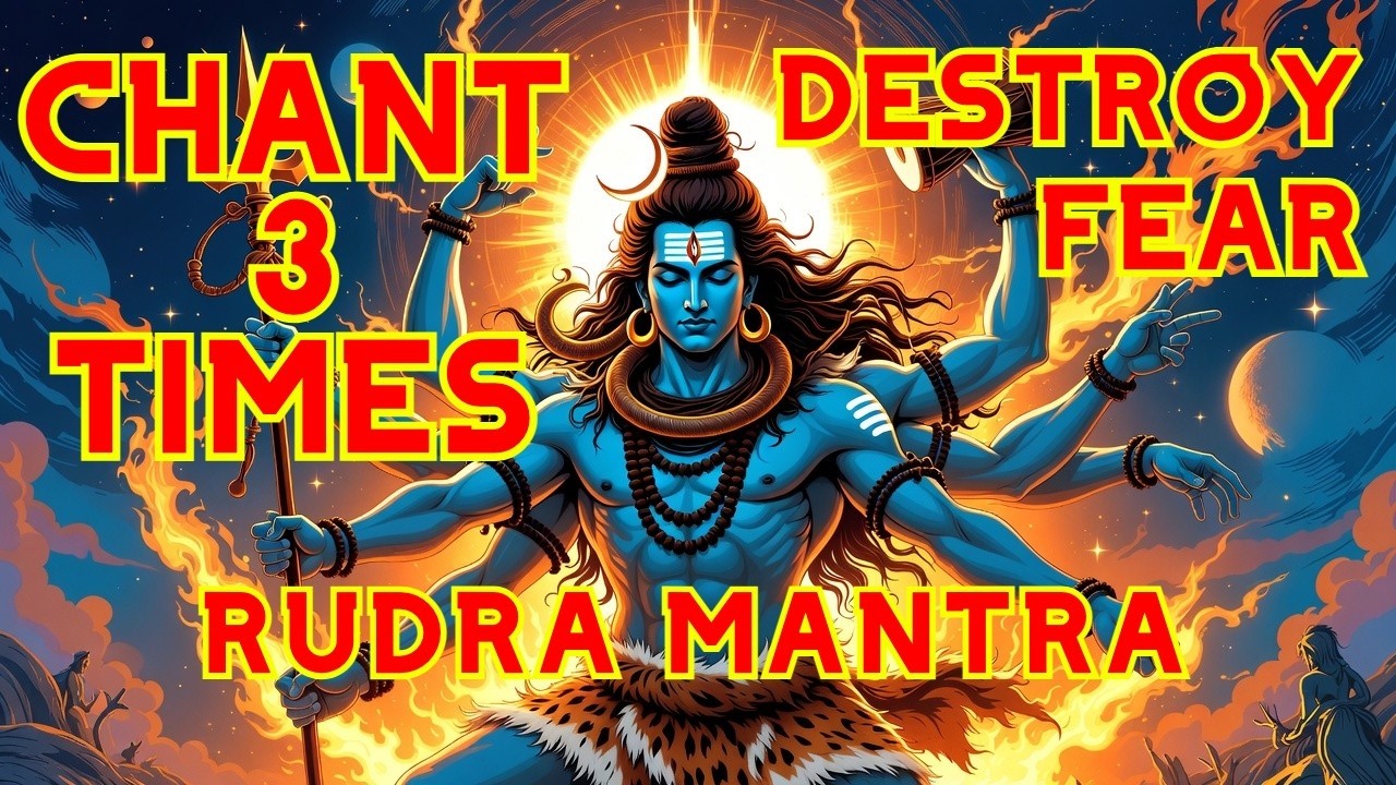 Shiva Rudra Mantra 🔱 | Listen 3 Times | Removes Fear, Evil & Negative Energy