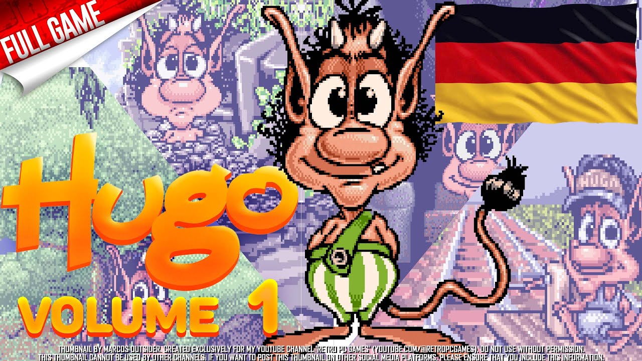 Hugo 1 [German] (PC DOS, 1995) Longplay (Hard Arcade Mode)