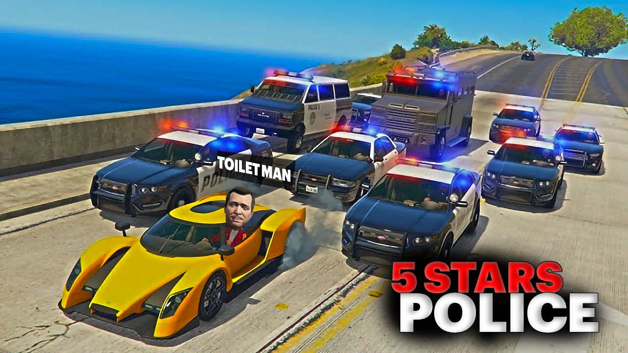 If the Cops Touch Me 3 Times 💀 I Lose (GTA V Challenge)