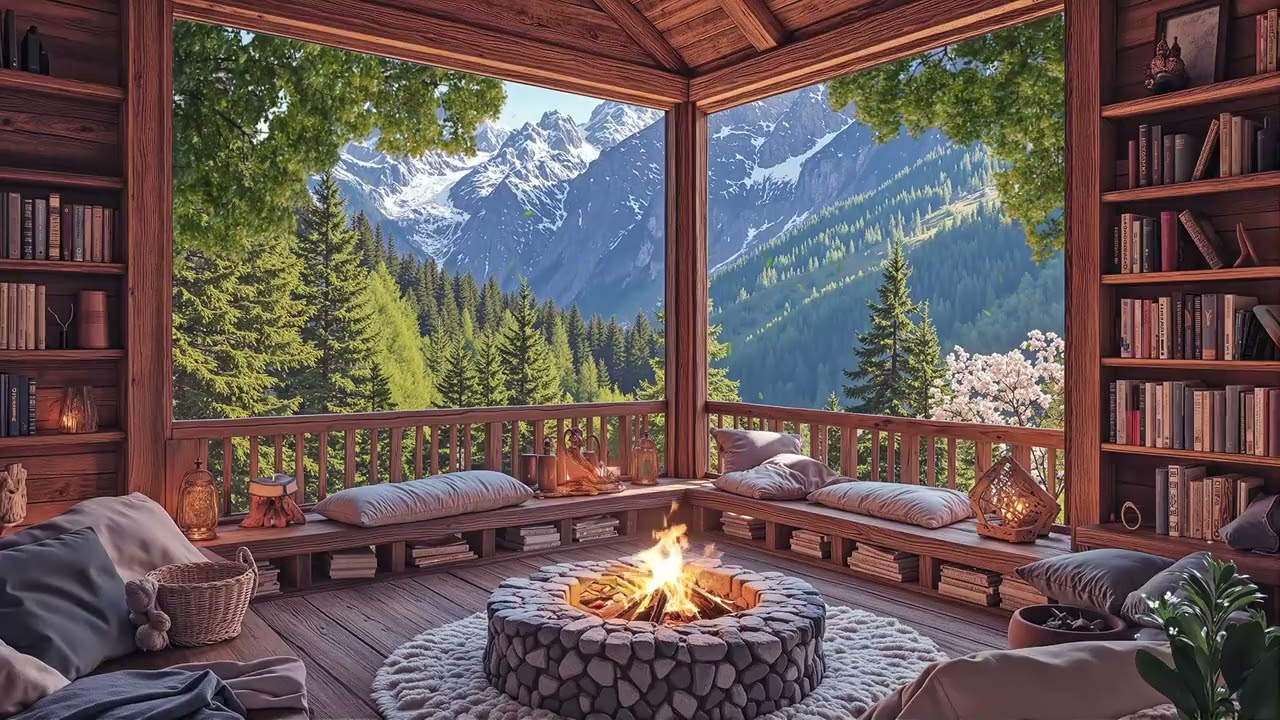 Spring Cabin Jazz Cozy Smooth Jazz Music for Relaxing, Studying & Morning Coffee in a Peaceful Cabin