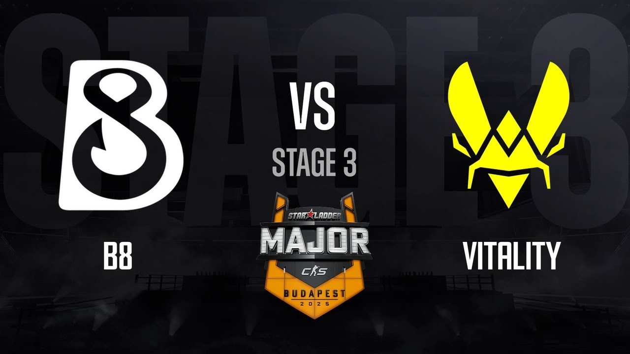 B8 vs Vitality | StarLadder Budapest Major 2025 - STAGE 3 - Day 2