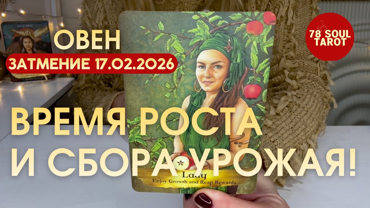 Овен ЗАТМЕНИЕ 17.02.2026 : РОСТ И СБОР УРОЖАЯ | Таро прогноз