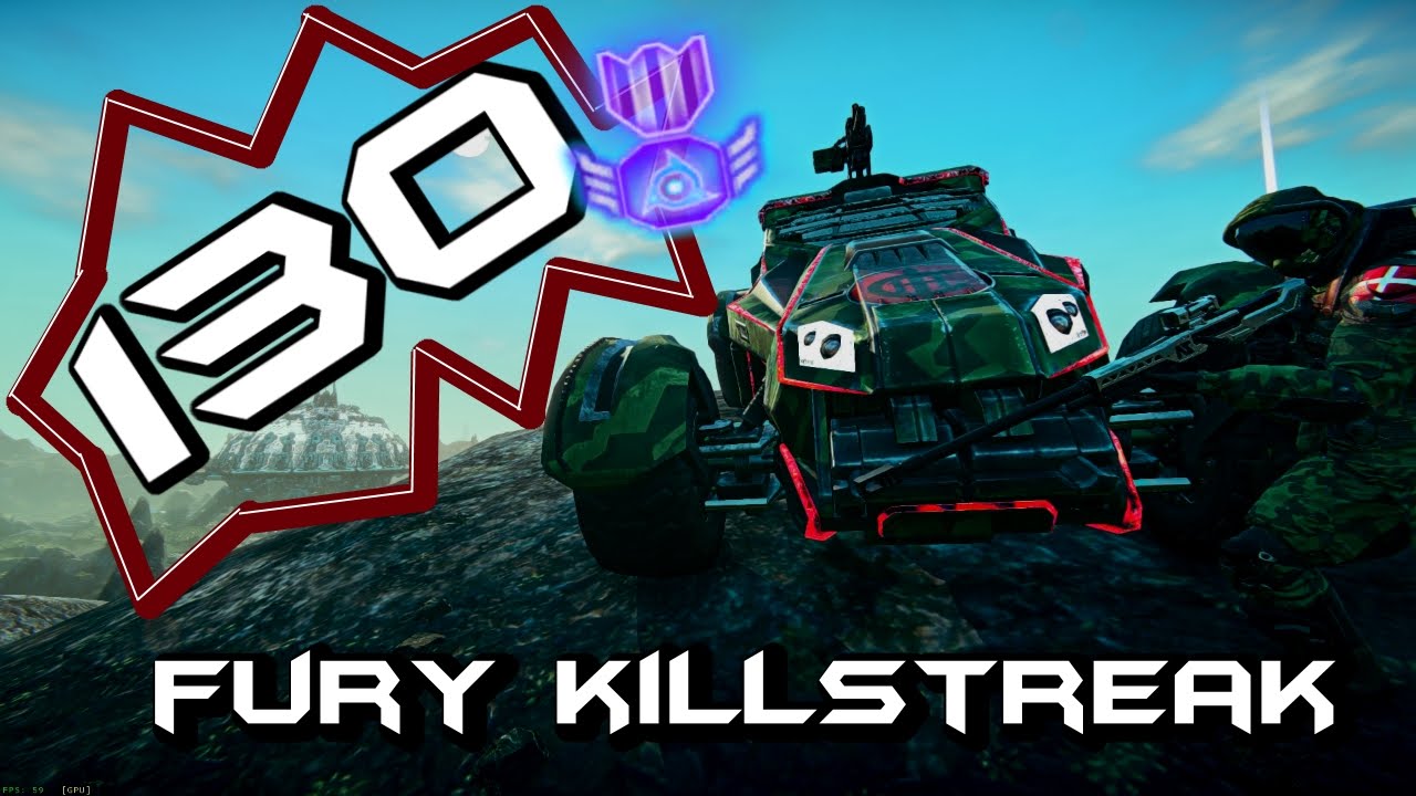 130 Fury Harasser Killstreak and Auraxium! - Funny Gameplay - PlanetSide 2